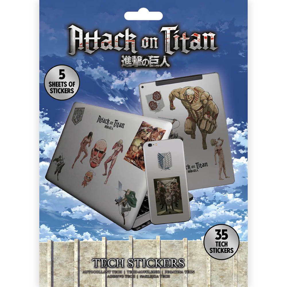 ATTACK ON TITAN 進撃の巨人 - Attack On Titan S3 / Tech Sticker(35種類) / ステッカー - PGS
